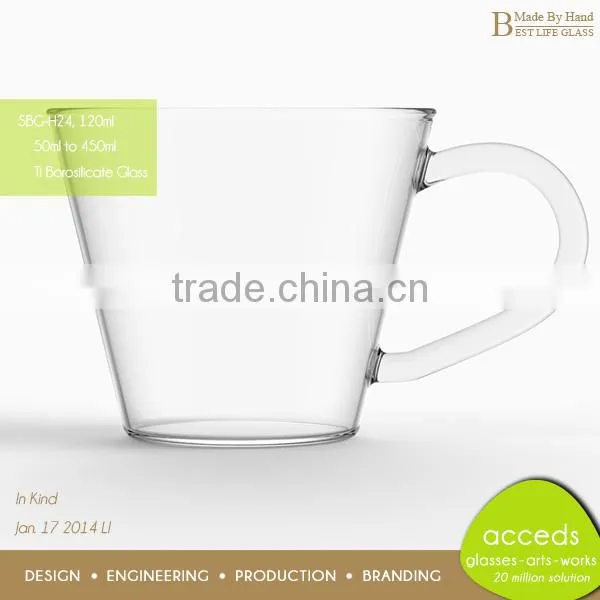 Cheap Personalised Hot Chocolate Fancy Clear Glass Mug
