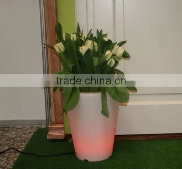 FO-9523 LED Light Flower Pot, Lighted ice bucket for home decor