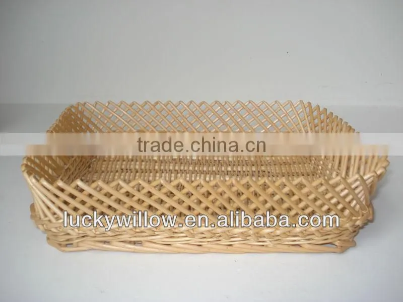 handmade wicker empty food fruit basket
