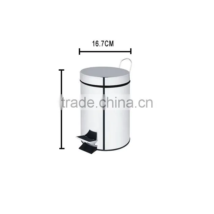3L Small Silvery Garbage Can