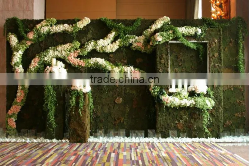 plastic green wall for living room decoration moss green wall decoration