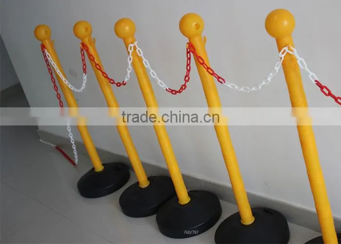 plastic stanchion/plastic fence barrier/queue barrier