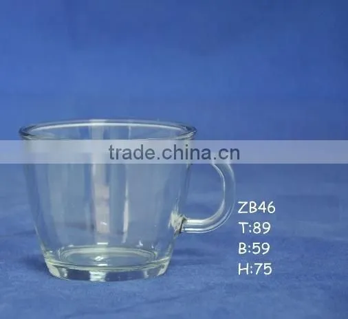 6oz 8oz 10oz 12oz Caffe Latte Espresso Cappuccino color printing glass coffee mug