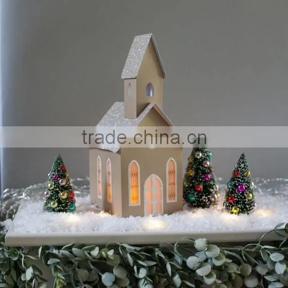 Christmas Village Pop-up Paper Village,church