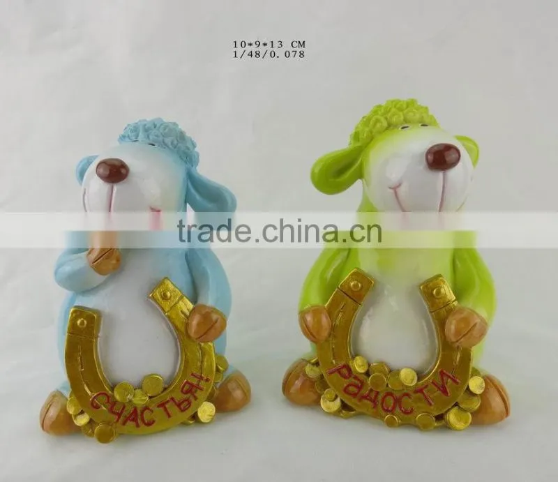 sheep resin fridge magnet
