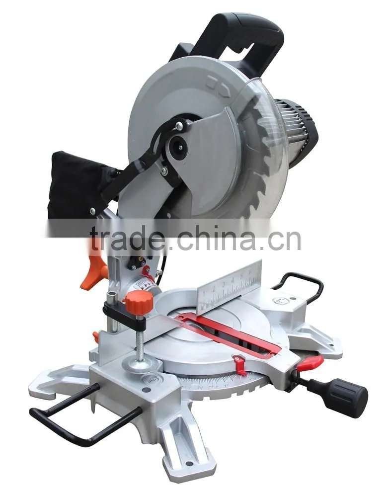 255mm 10in 1650w Power Wood/Aluminum Cutting Cut Off Machine Portable Electric Compound Bench Miter Saw