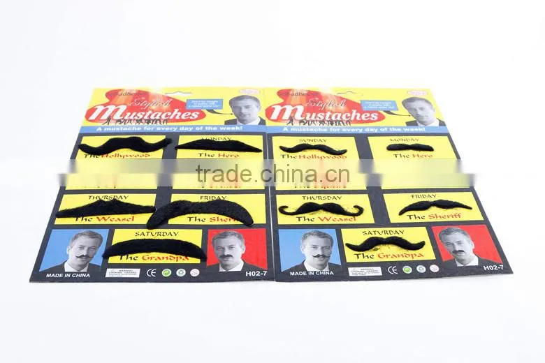 Self -adhesive stylish mustaches artificial mustaches