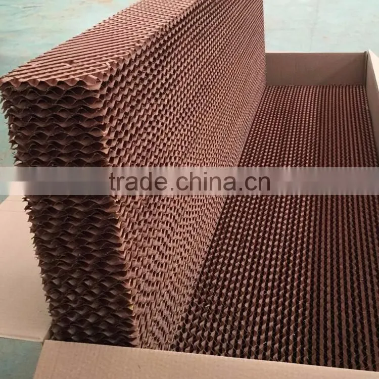 Trade Assurance High quality greenhouse poultry 7090 honey comb evaporative cooling pad