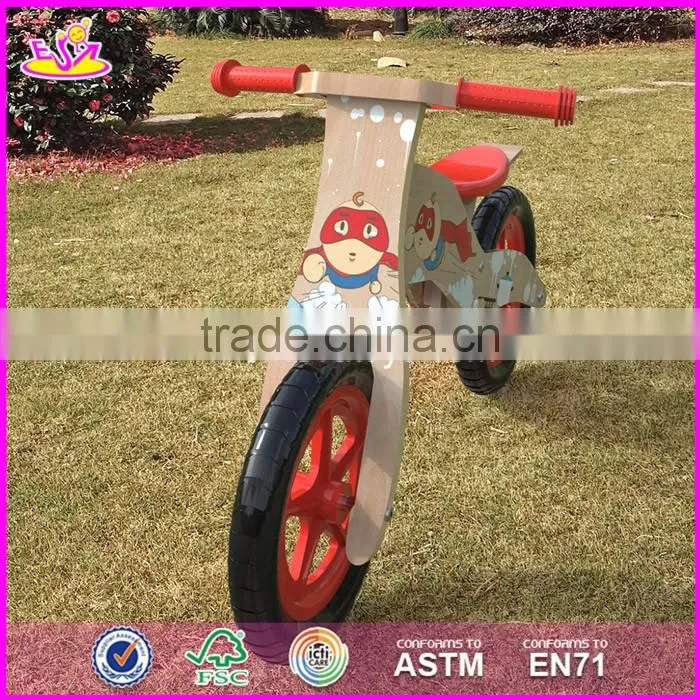 2017 Best design original work balance wooden children bicycle for sale W16C176