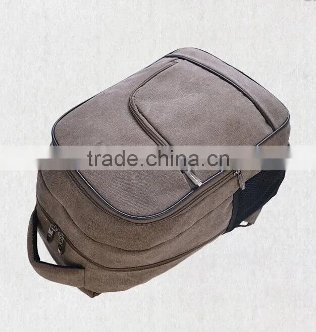 High quality Canvas school backpack for laptop