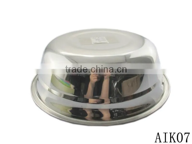 wholesale price round stainless steel soup plate