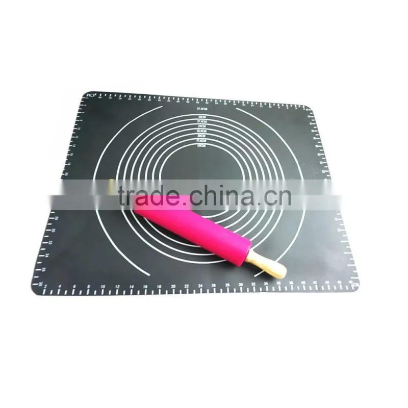 16160 Large Massive Pastry Fondant Silicone Work Rolling Baking Mat with Measurements