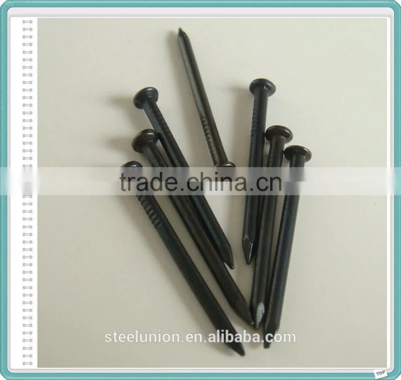 black steel nails china made/black concrete nails export to africa/black steel nail supplies