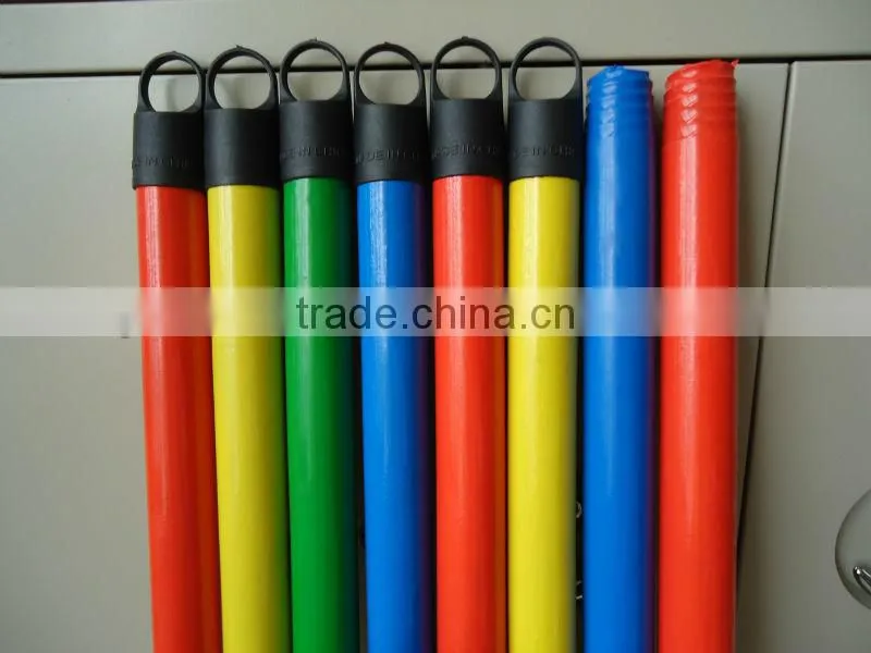 Household tools PVC coated wooden broom handle