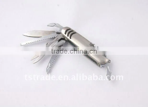 2014 New spring design multi knife pocket knife multi function LED knife K5011SG3