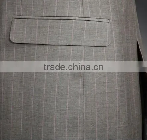 Stripe notch lapel business suits for man