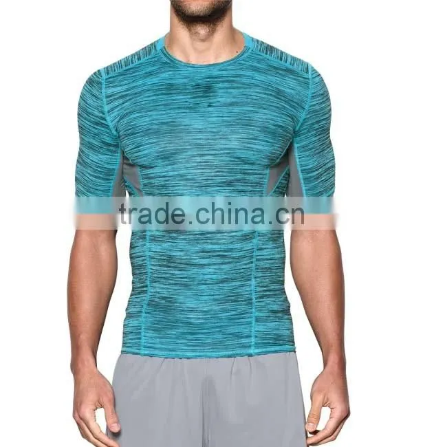 China Factoty Wholesale Made Plain Gym Sports Wear O-neck Custom T shirt