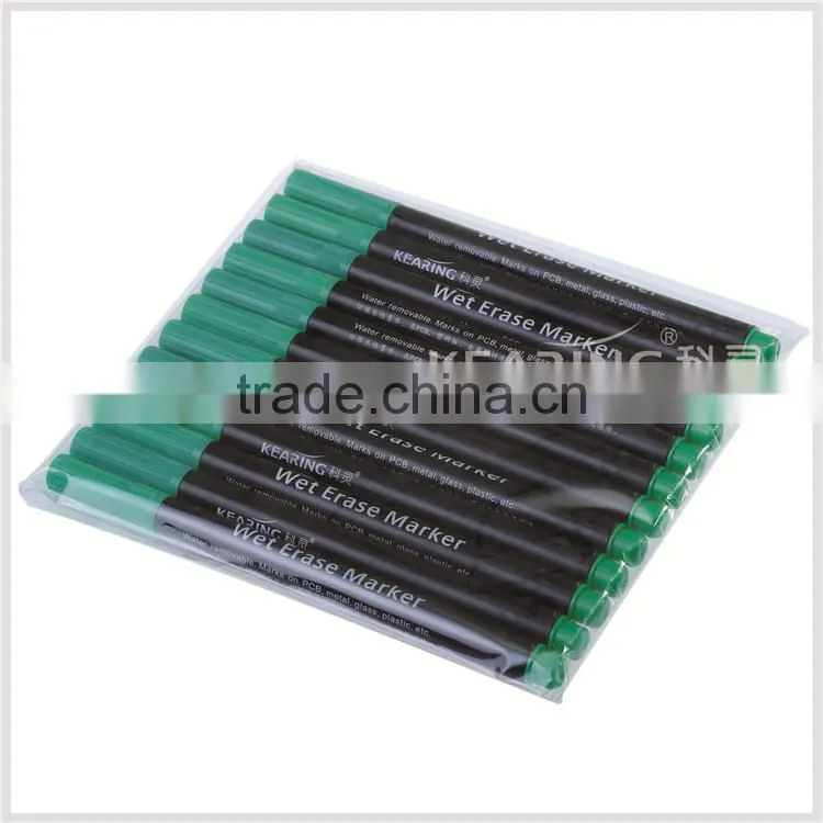 Kearing glass cup marking pen with ink based suit for plastic metal PCB board won't rubber off #WE10