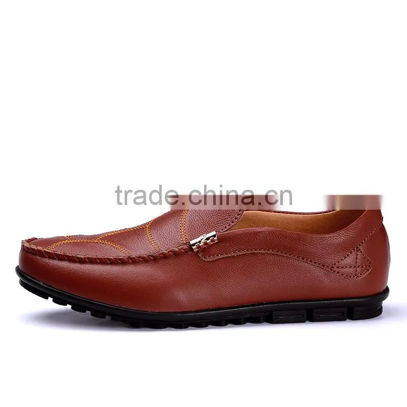 high quality top layer cow leather casual shoes fashion for male, men leather peas shoes casual have sample for adults