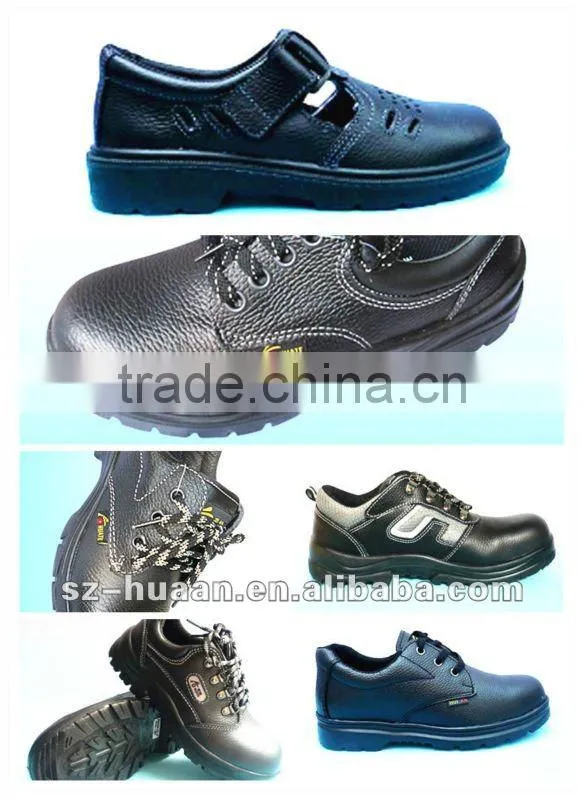 Best leather safety shoes /steel toe safety shoes/ventilated safety shoes/industry safety shoes/fashionable safety shoes