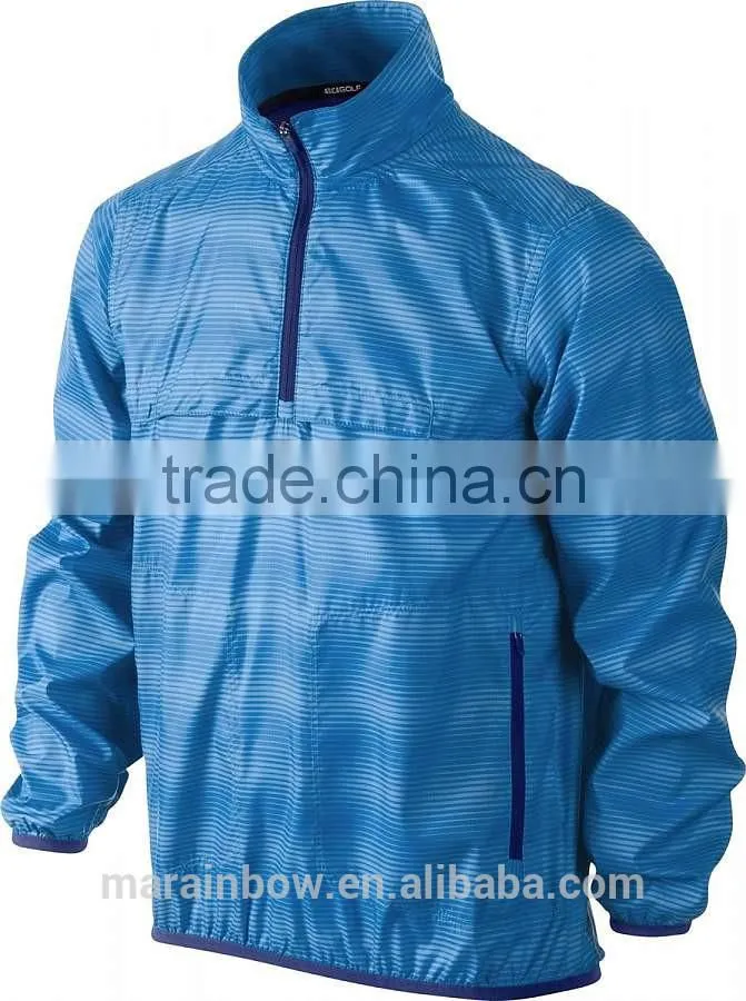 2014 Profession Long Sleeve Men 1/4 zip up Golf Pullover Windbreaker