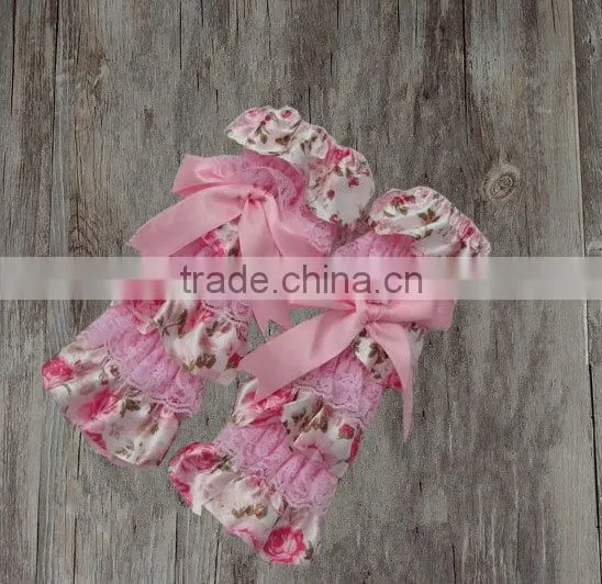 Fashion Kids Ruffle Lace Leg Warmers Baby Satin Knitted Leg Warmers