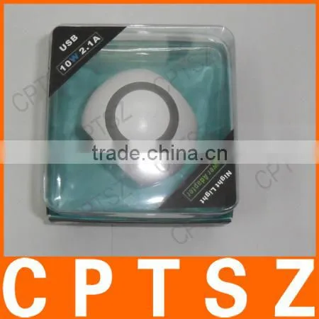 USB power Adapter +night light,charge for ipad/iphone/samsung