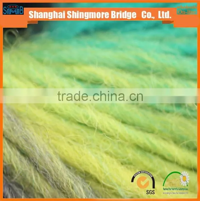 2017 china hot sell hand knitting yarn, cheap wholesale 3.6Nm australian merino wool yarn for knitting sweaters