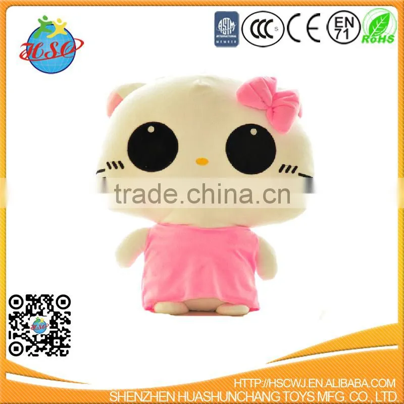 Wholesale Cuddle Fuzzy Soft Gray Tom Cat Plushie Animal Toys for Kid