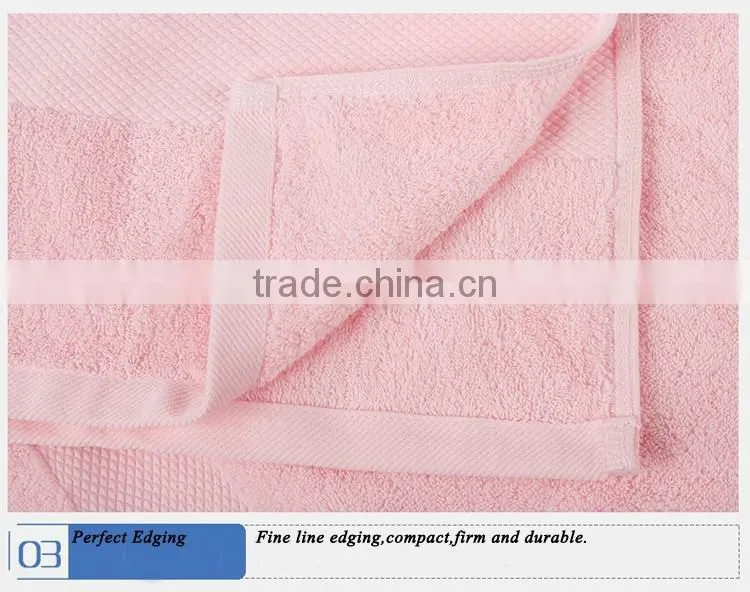 China suppliers textile thick and big custom colour hotel towel