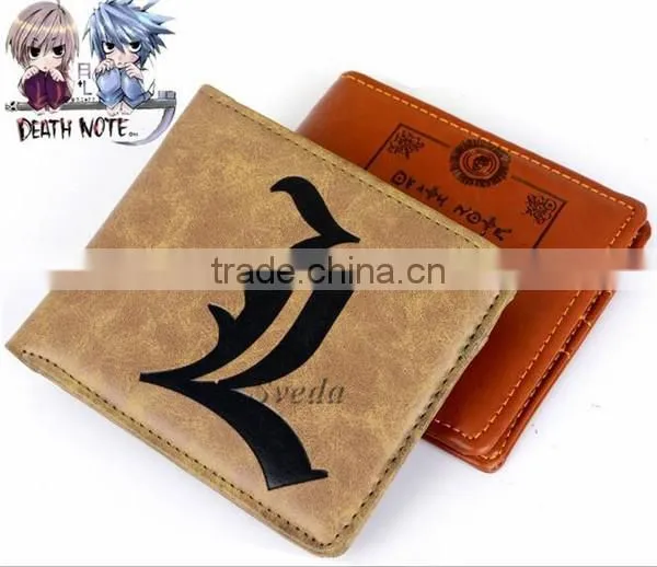 Death Note PU wallet cosplay L purse costume accessory wallet short wallet Hight quality