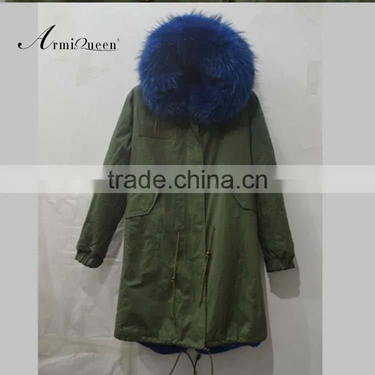 2017 fashionable coat type special style Korean desgin women and men fur lined winter parka