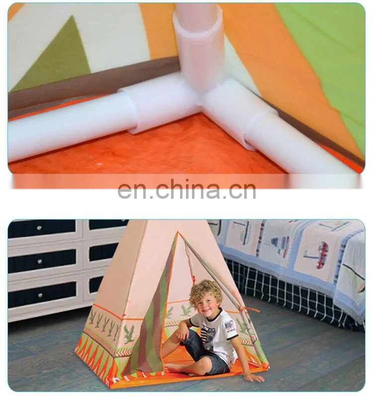 Indoor Outdoor Safety Children Game Playhouse Tepee Tent for Kids Play