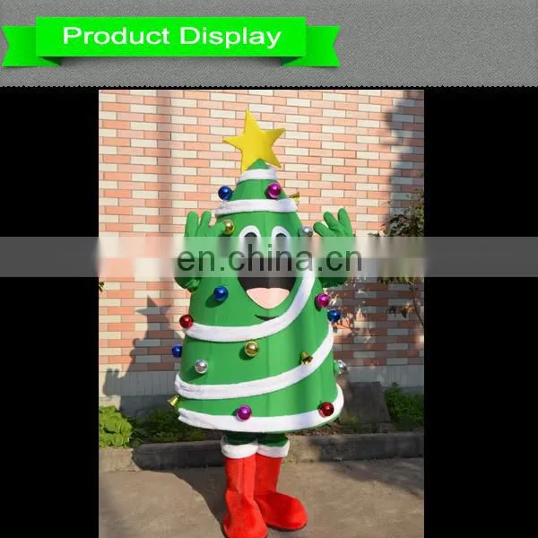 Christmas cartoon walking costume, Christmas tree adult costume for sale