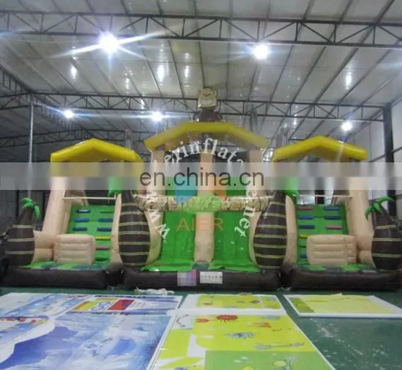 Factional design 2016 kids outdoor toys giant inflatables and big inflatable monkey playground