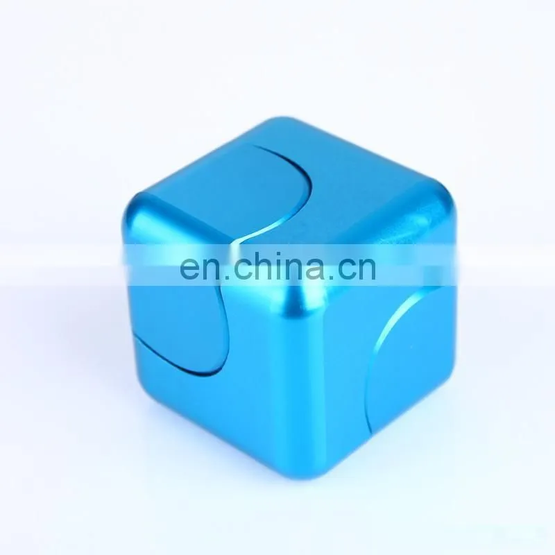Pcc Team Square Spinner cube Fidget Toy EDC Fidgets cube Spinner For Autism and ADHD Increase Focus Square magic hand spinner