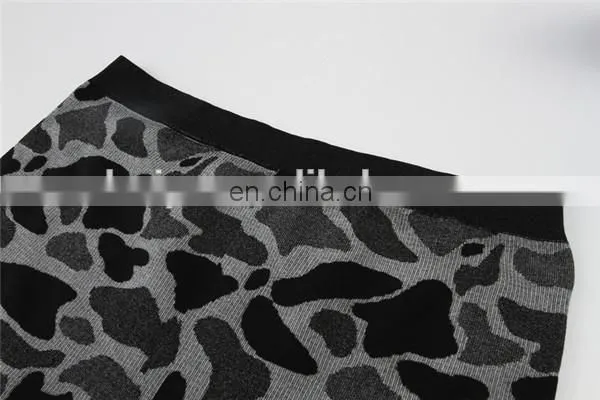 New Black and Blue Leopard Printing Spandex Men's Body Shaper Slimming Pants