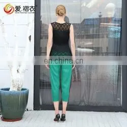 Popular American style loose blue beaded blouse girls tops wholesale