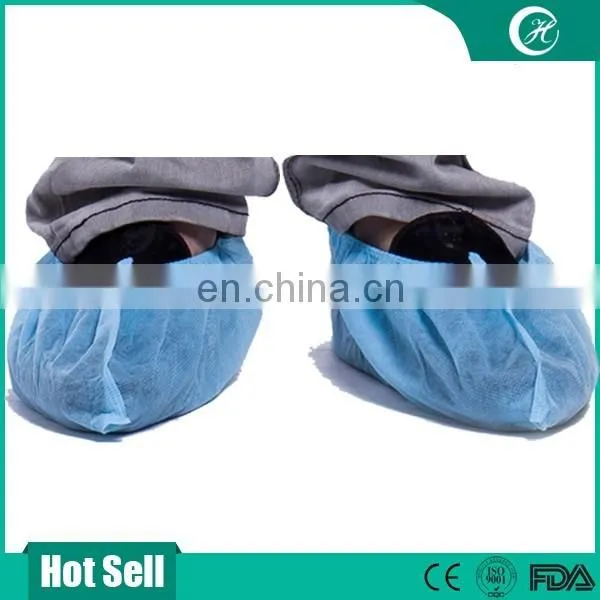 handmade PP nonwoven shoe cover with double elastics