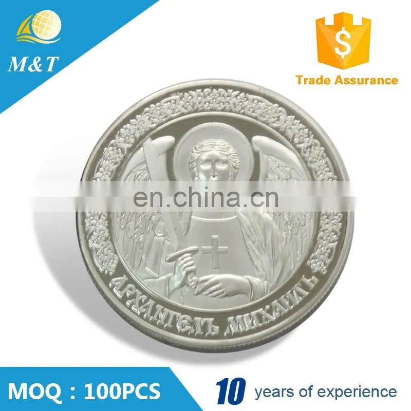 Custom cheap metal silver plated masonic coin