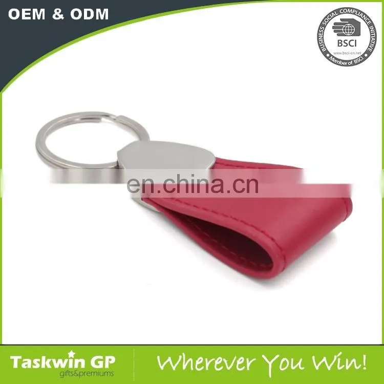 2017 China Factory Modern ODM/OEM leather metal keychain
