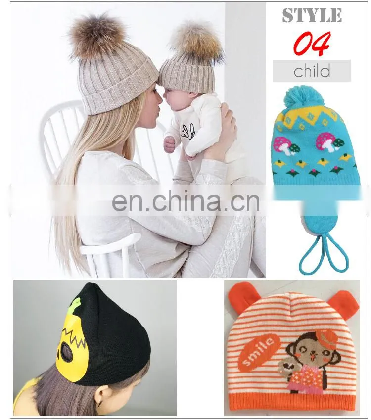 Wholesale men's merino wool knit beanie hat