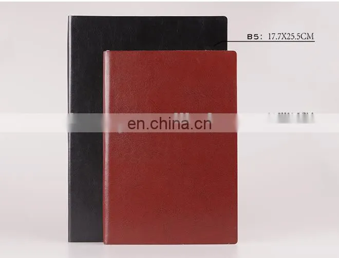 A5 PU Leather Notebook Office Folio Organizer Business Looseleaf Notebook