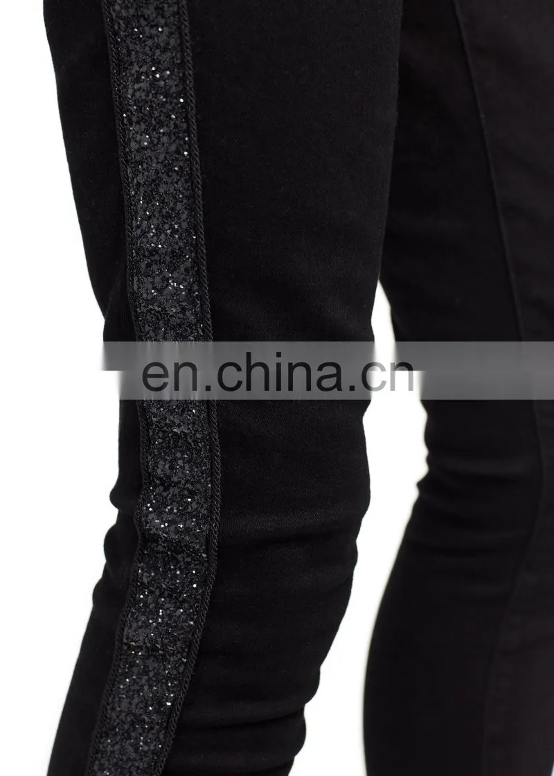 DiZNEW BLACK CUSTOM MENS STRETCH JEANS FOR MEN