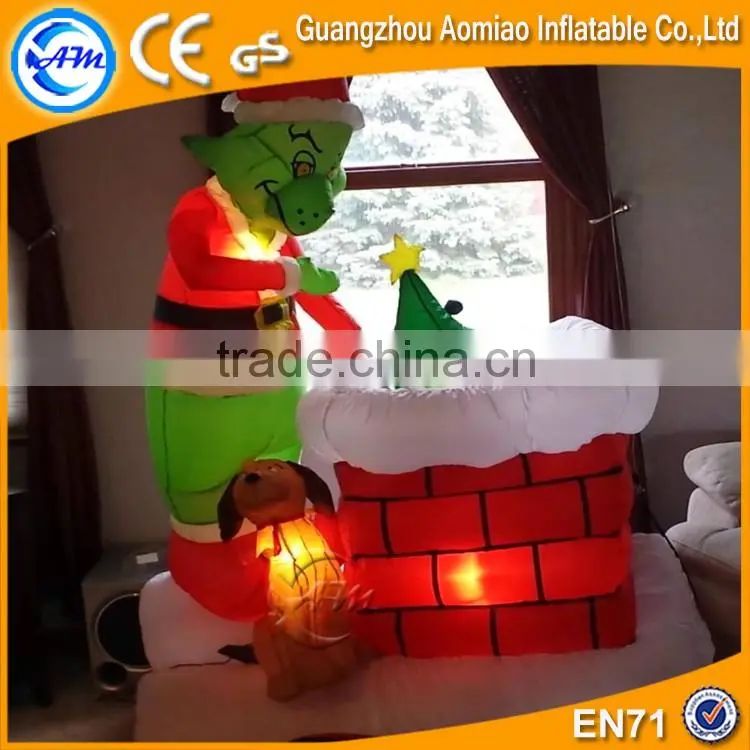 2016 Customized outdoor inflatable christmas grinch for sale
