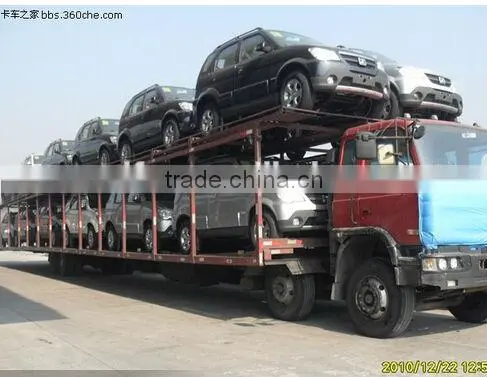 Dongfeng 2 axles car transport semi truck trailer