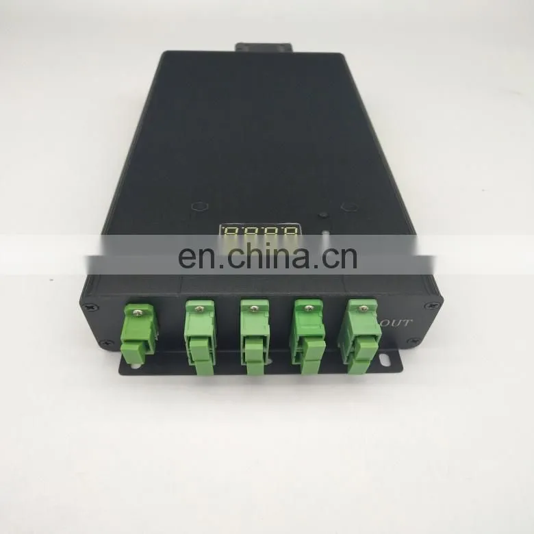 high quality black 17dbm 8 port ftth catv mini edfa optical amplifier