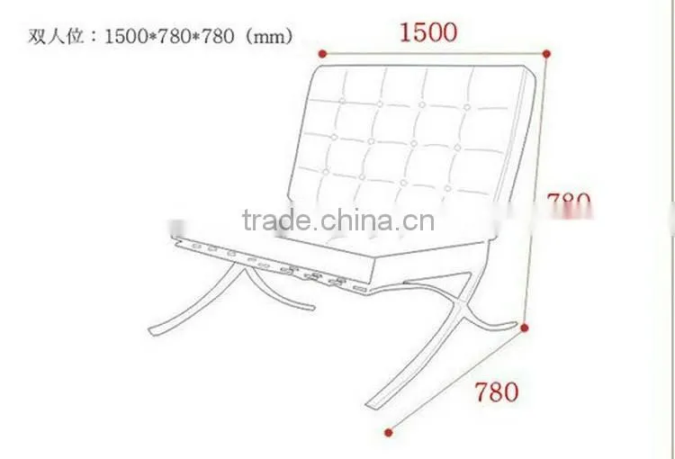 High Quality Modern Style Comfortable barcelona chair