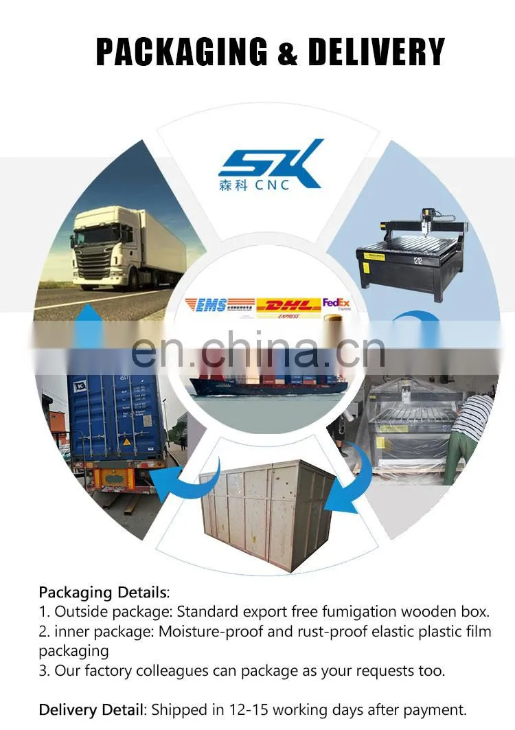 SENKE 4 axis Advertising Wood MDF Door PVC CNC Router Cutting Engraving Drilling Machine