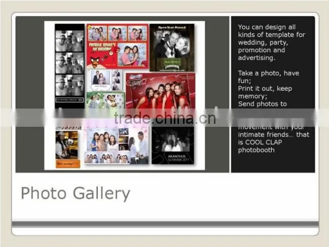 LCD Touch Screen PhotoBooth For Wedding & Party Events